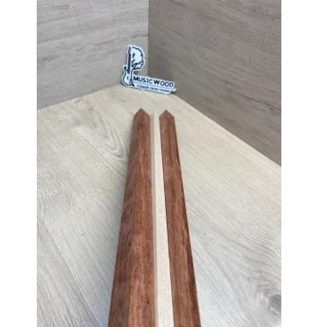 Бубинго/Клён Белый заготовка для переклеенного грифа безголовой гитары Радиал АА 22х(22-13-22)х570 мм (из 3х частей)-6