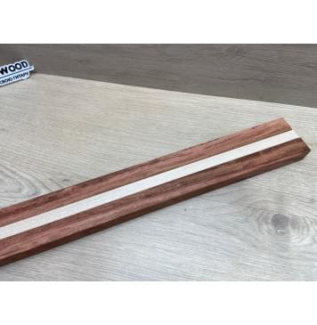 Бубинго/Клён Белый заготовка для переклеенного грифа безголовой гитары Радиал АА 22х(22-13-22)х570 мм (из 3х частей)-10