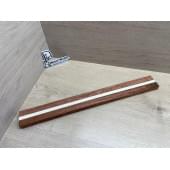 Бубинго/Клён Белый Явор, Волнистый заготовка для переклеенного грифа безголовой гитары Радиал ААА Волна АА 22х(23-13-23)х570 мм (из 3х частей)