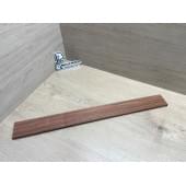 Палисандр Бразильский Сантос заготовка накладки для электрогитары Радиал ААА 8х63-55х590 мм