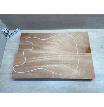 Махагон Африканский Кая заготовка корпуса Смешанный А 44.5х177х545 мм, 2 шт., 542 кг/м3 (уценка -сучок)-0