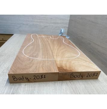 Махагон Африканский Кая заготовка корпуса Смешанный А 44.5х177х545 мм, 2 шт., 542 кг/м3 (уценка -сучок)-2