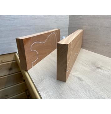 Махагон Африканский Кая заготовка корпуса Смешанный А 44.5х177х545 мм, 2 шт., 542 кг/м3 (уценка -сучок)-1