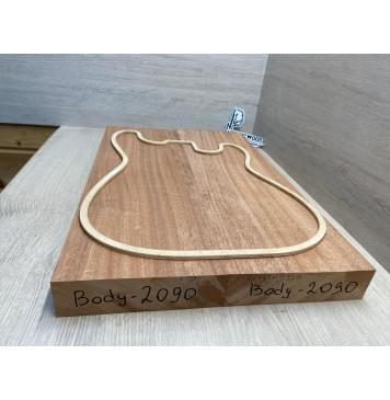 Махагон Африканский Кая заготовка корпуса Радиал АА 46х176х560 мм, 2 шт., 473 кг/м3-2