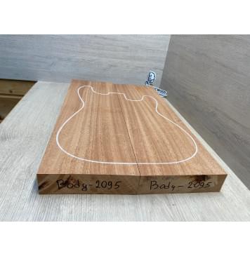 Махагон Африканский Кая заготовка корпуса Радиал ААА 46х174х560 мм, 2 шт., 480 кг/м3-3