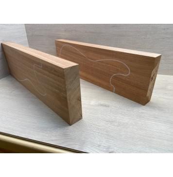 Махагон Африканский Кая заготовка корпуса Радиал ААА 46х174х560 мм, 2 шт., 480 кг/м3-5