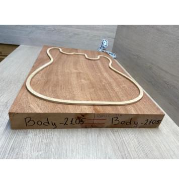 Махагон Африканский Кая заготовка корпуса Смешанный ААА 45х174х545 мм, 2 шт., 484 кг/м3-3