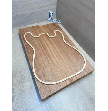 Махагон Африканский Кая заготовка корпуса Радиал АА 46х174х545 мм, 2 шт., 479 кг/м3-5