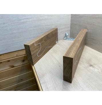 Овенгкол заготовка корпуса Смешанный АА 48х171х485 мм, 2 шт., 741 кг/м3 (червоточины вырезаются)-7