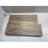 Овенгкол заготовка корпуса Смешанный АА 48х171х477 мм, 2 шт., 747 кг/м3 (червоточины вырезаются)