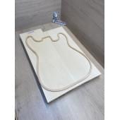 Липа Американская (Basswood), Nord-Amerika Primewood заготовка корпуса Тангент АА 46х170х494-542 мм, 2 шт, 432 кг/м3