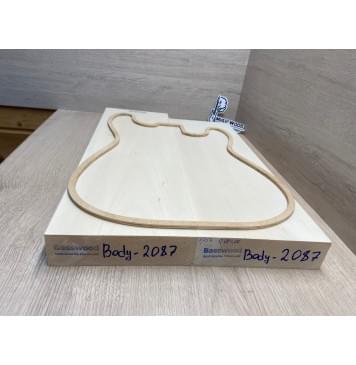 Липа Американская (Basswood), Nord-Amerika Primewood заготовка корпуса Тангент АА 46х170х494-542 мм, 2 шт, 432 кг/м3-2