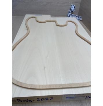 Липа Американская (Basswood), Nord-Amerika Primewood заготовка корпуса Тангент АА 46х170х494-542 мм, 2 шт, 432 кг/м3-3