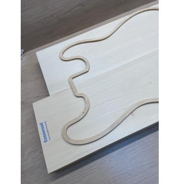 Липа Американская (Basswood), Nord-Amerika Primewood заготовка корпуса Тангент АА 46х170х494-542 мм, 2 шт, 432 кг/м3-4