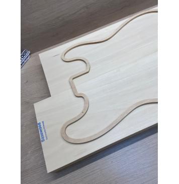 Липа Американская (Basswood), Nord-Amerika Primewood заготовка корпуса Смешанный АА 46х171х495-545 мм, 2 шт, 456 кг/м3-4