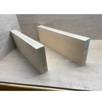 Липа Американская (Basswood), Nord-Amerika Primewood заготовка корпуса Смешанный АА 46х171х495-545 мм, 2 шт, 456 кг/м3-12