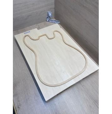 Липа Американская (Basswood), Nord-Amerika Primewood заготовка корпуса Тангент АА 45х189х52-545 мм, 2 шт, 514 кг/м3-0