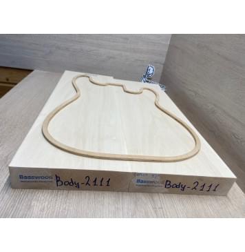 Липа Американская (Basswood), Nord-Amerika Primewood заготовка корпуса Тангент АА 45х189х52-545 мм, 2 шт, 514 кг/м3-3