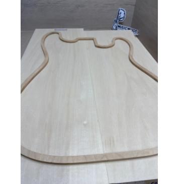 Липа Американская (Basswood), Nord-Amerika Primewood заготовка корпуса Тангент АА 45х189х52-545 мм, 2 шт, 514 кг/м3-4