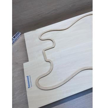 Липа Американская (Basswood), Nord-Amerika Primewood заготовка корпуса Тангент АА 45х189х52-545 мм, 2 шт, 514 кг/м3-5