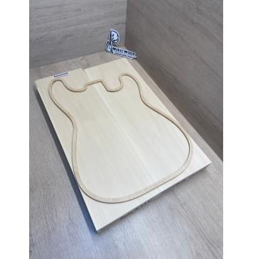 Липа Американская (Basswood), Nord-Amerika Primewood заготовка корпуса Тангент ААААА 46х171х505-517 мм, 2 шт, 478 кг/м3-0