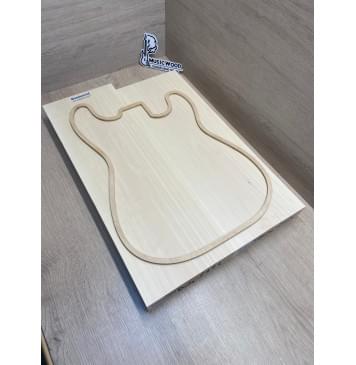 Липа Американская (Basswood), Nord-Amerika Primewood заготовка корпуса Тангент ААА 46х182х514-543 мм, 2 шт, 436 кг/м3-0