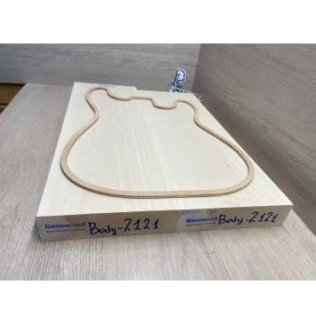 Липа Американская (Basswood), Nord-Amerika Primewood заготовка корпуса Тангент ААА 46х182х514-543 мм, 2 шт, 436 кг/м3-3