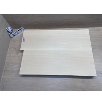 Липа Американская (Basswood), Nord-Amerika Primewood заготовка корпуса Тангент ААА 46х182х514-543 мм, 2 шт, 436 кг/м3-9