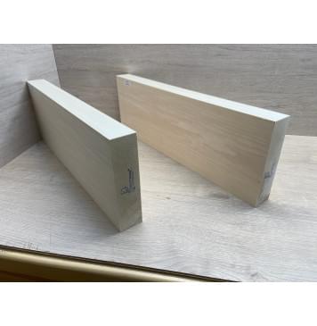 Липа Американская (Basswood), Nord-Amerika Primewood заготовка корпуса Тангент ААА 46х182х514-543 мм, 2 шт, 436 кг/м3-12