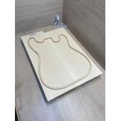 Липа Американская (Basswood), Nord-Amerika Primewood заготовка корпуса Тангент ААА 45х181х515-540 мм, 2 шт, 441 кг/м3