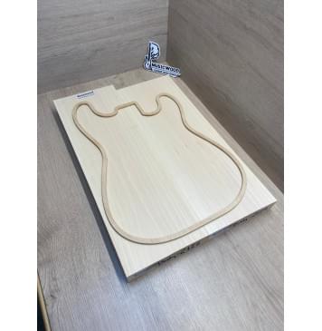 Липа Американская (Basswood), Nord-Amerika Primewood заготовка корпуса Тангент ААА 45х181х515-540 мм, 2 шт, 441 кг/м3-0