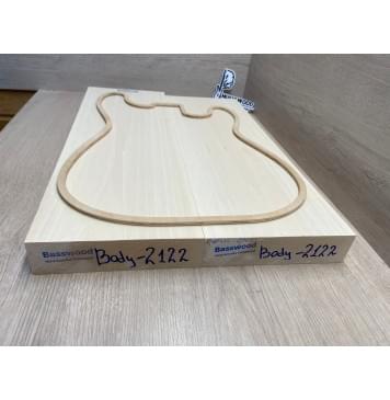 Липа Американская (Basswood), Nord-Amerika Primewood заготовка корпуса Тангент ААА 45х181х515-540 мм, 2 шт, 441 кг/м3-2