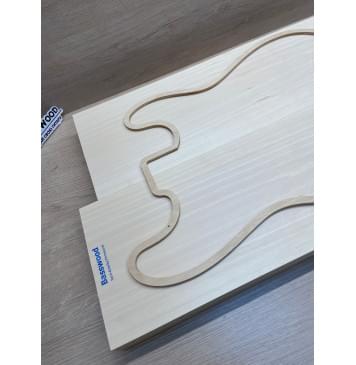 Липа Американская (Basswood), Nord-Amerika Primewood заготовка корпуса Тангент ААА 45х181х515-540 мм, 2 шт, 441 кг/м3-4