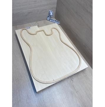 Липа Американская (Basswood), Nord-Amerika Primewood заготовка корпуса Тангент ААА 47х176х460-484 мм, 2 шт, 472 кг/м3-0