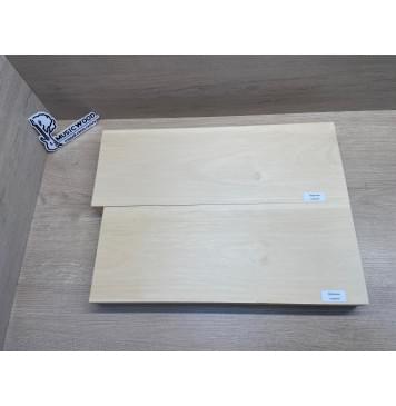 Липа Американская (Basswood), Nord-Amerika Primewood заготовка корпуса Тангент ААА 47х176х460-484 мм, 2 шт, 472 кг/м3-5