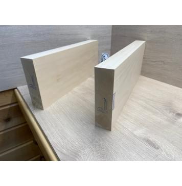 Липа Американская (Basswood), Nord-Amerika Primewood заготовка корпуса Тангент ААА 47х176х460-484 мм, 2 шт, 472 кг/м3-10