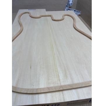 Липа Американская (Basswood), Nord-Amerika Primewood заготовка корпуса Смешанный ААА 46х172х507-555 мм, 2 шт, 515 кг/м3-4