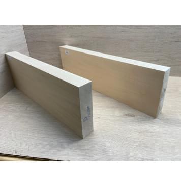 Липа Американская (Basswood), Nord-Amerika Primewood заготовка корпуса Смешанный ААА 46х172х507-555 мм, 2 шт, 515 кг/м3-11