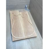 Ольха заготовка корпуса Тангент ААА 45х165х497-542 мм, 2шт, 568 кг/м3