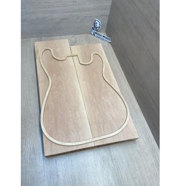 Ольха заготовка корпуса Тангент ААА 45х165х497-542 мм, 2шт, 568 кг/м3-0