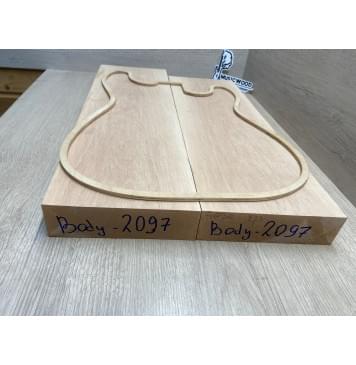 Ольха заготовка корпуса Тангент ААА 45х165х497-542 мм, 2шт, 568 кг/м3-2