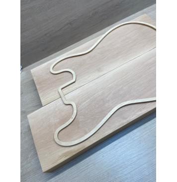 Ольха заготовка корпуса Тангент ААА 45х165х497-542 мм, 2шт, 568 кг/м3-4