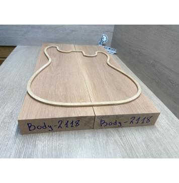 Ольха заготовка корпуса Тангент АА 44,5х164х568 мм, 2шт, 565 кг/м3-3