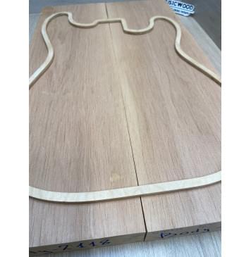 Ольха заготовка корпуса Тангент АА 44,5х164х568 мм, 2шт, 565 кг/м3-4