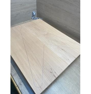 Ольха заготовка корпуса Тангент АА 45,5х234х595 мм, 2шт, 510 кг/м3-0