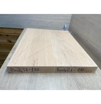 Ольха заготовка корпуса Тангент АА 45,5х234х595 мм, 2шт, 510 кг/м3-2