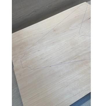 Ольха заготовка корпуса Тангент АА 45,5х234х595 мм, 2шт, 510 кг/м3-4