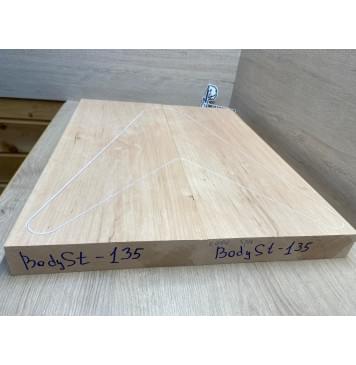 Ольха заготовка корпуса Тангент А 45,5х226х593 мм, 2шт, 515 кг/м3-1