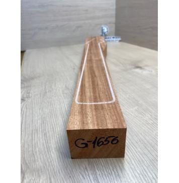 Махагон Африканский Кая, заготовка грифа, Радиал АА 48,5х97-67х760 мм-3