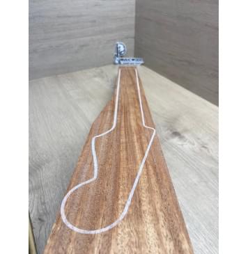 Махагон Африканский Кая, заготовка грифа, Радиал АА 48,5х97-67х760 мм-5